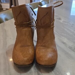 Brown Leather Ankle Boots